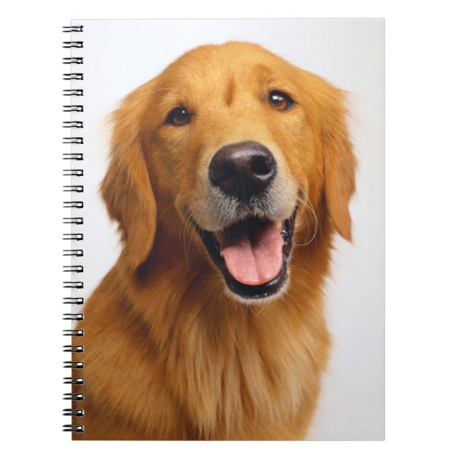 Cuaderno Sonrisa de Golden Retriever (Frente)