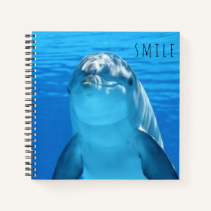 Cuaderno Sonrisa Feliz delfín lindo azul