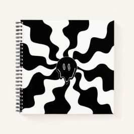 Cuaderno Sonrisa Melt - Blanco y negro