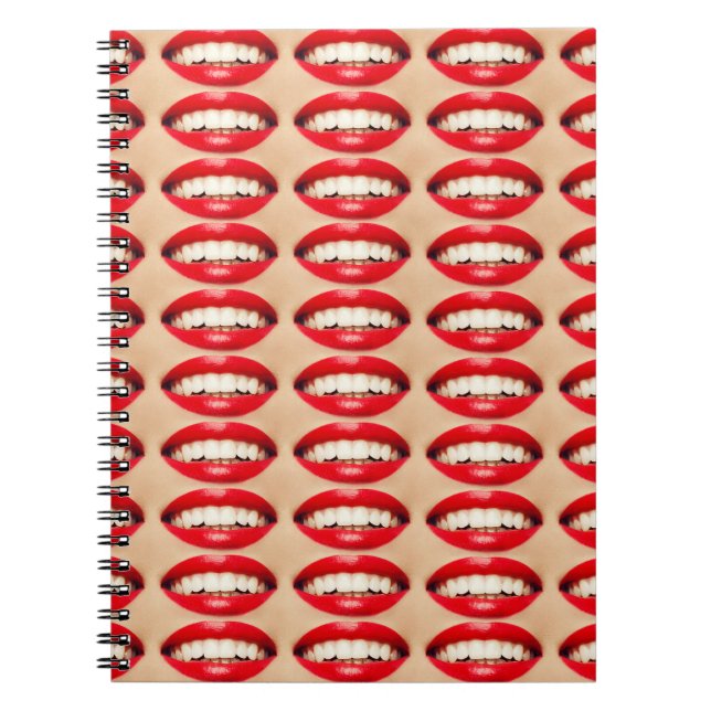 Cuaderno Sonrisa perfecta Femme Fatale Pop-art (Frente)