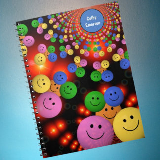 Cuaderno Sonrisas de colores y burbujas de sonrisas felices