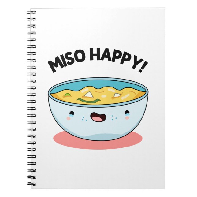 Cuaderno Sopa Divertida Feliz Miso Chiste  (Frente)