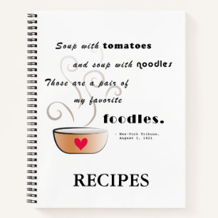 Cuaderno "Sopa - mi comida favorita"