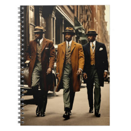 Cuaderno Sophisticated Harlem Renaissance Gentlemen