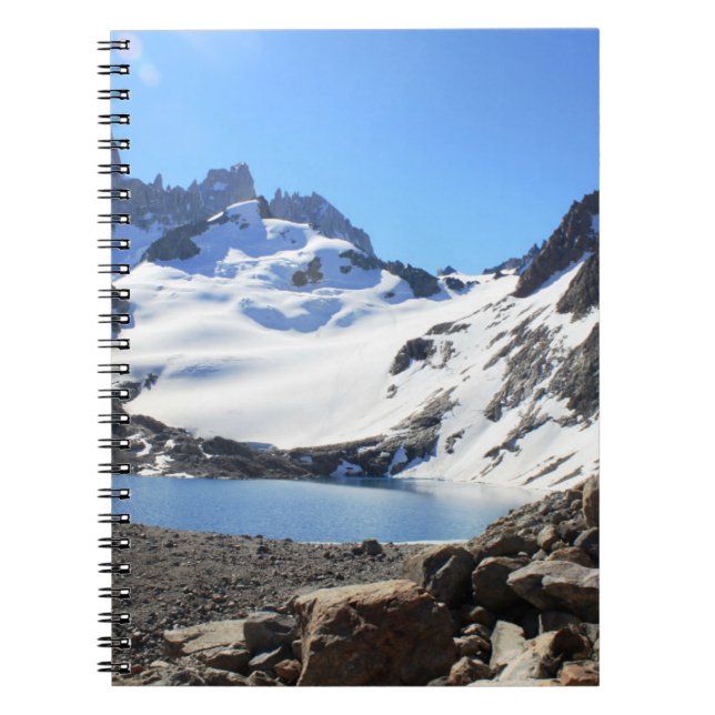 Cuaderno Soporte cercano Fitz Roy del lago glacier (Frente)