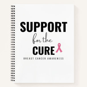 Cuaderno soporte para la cura del cáncer de mama Espiral