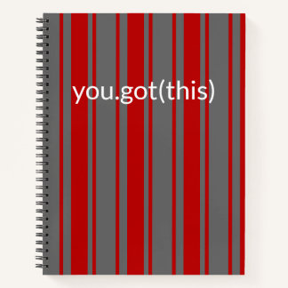 Cuaderno Soporte técnico en escarlata y gris