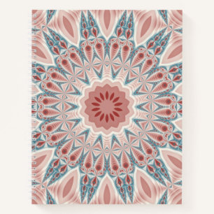 Cuaderno Sorprendente arte fractal moderno Kaleidoscope Man