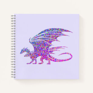Cuaderno Sorprendente Dragón Mosaico Púrpura