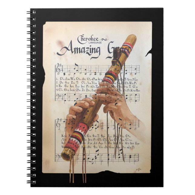 Cuaderno Sorprendente gracia en idioma cheroqui (Frente)