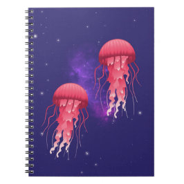 Cuaderno Sorprendente medusa en el espacio