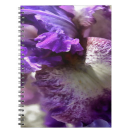 Cuaderno Sorprendente resumen morado, violeta y mauve iris