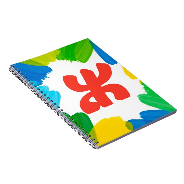 Cuaderno Sorzigh Notebook Colorful Strokes con Yaz Rojo (Lado Derecho)