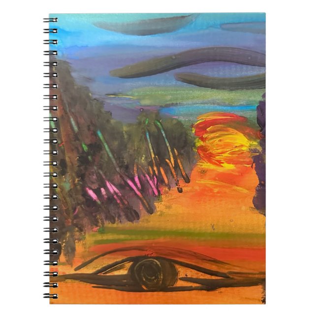 Cuaderno Soulful Horizon Hand Painted Design  (Frente)