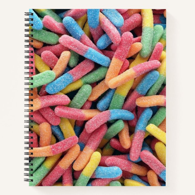 Cuaderno Sour Gummy Worms (Anverso)