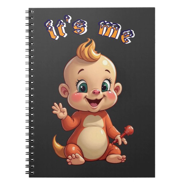 Cuaderno souriez à la joie de bébé mignonne, et au bonheur. (Frente)