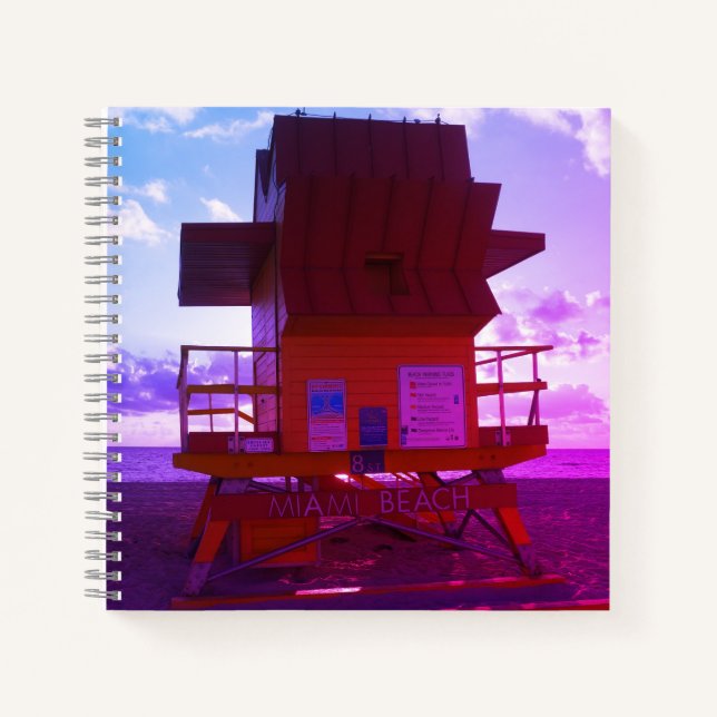 Cuaderno South Beach, Miami Lifeguard Stand (Ocean Rescue) (Anverso)