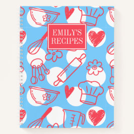 Cuaderno Southern Baking Polka Dot Pattern Recipe