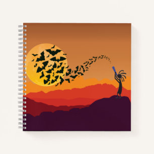 Cuaderno Southwestern Bats Moon Kokopelli