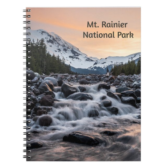 Cuaderno Souvenir del Parque Nacional de Rainier (Frente)