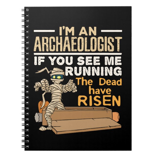 Cuaderno Soy arqueólogo si me ves corriendo (Frente)