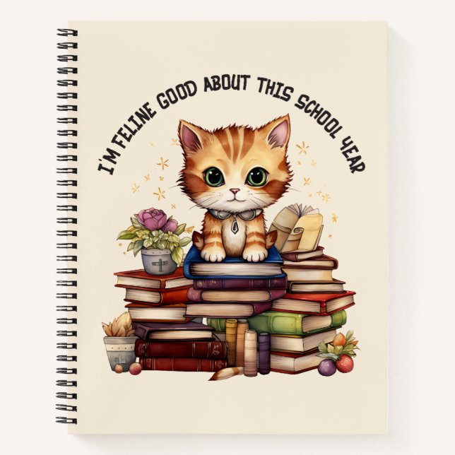 Cuaderno Soy bastante bueno con este año escolar (Anverso)