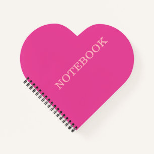 Cuaderno "Soy bello rosa", portátil en forma de corazón