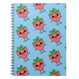 Cuaderno Soy Berry Happy lindo kawaii fresa saltando