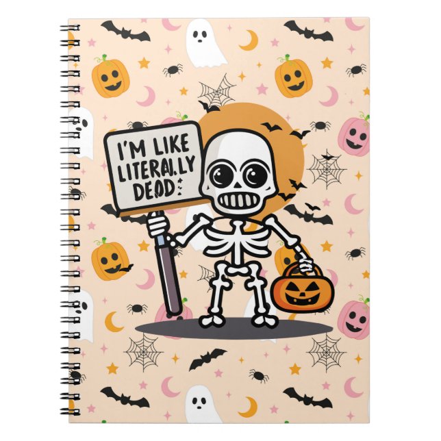 Cuaderno Soy como un Halloween de diversión Spooktacular li (Frente)