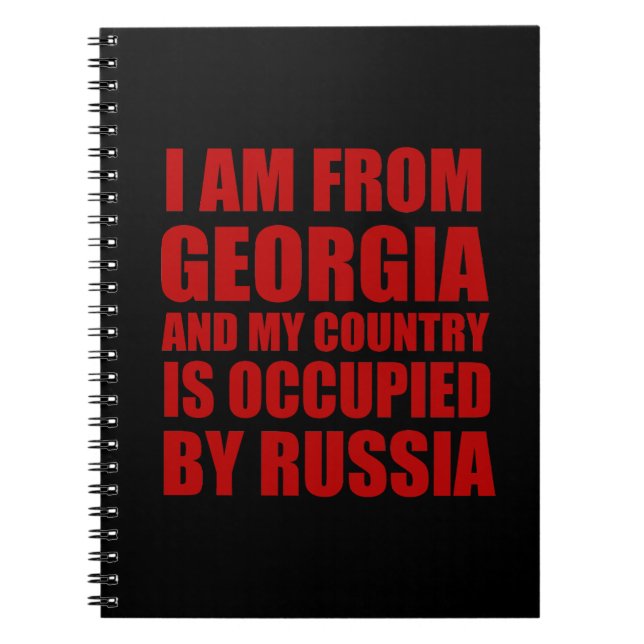 Cuaderno Soy de Georgia y mi país está ocupado (Frente)