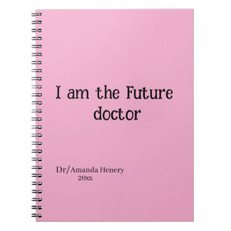 Cuaderno soy el futuro médico Spiral Photo Notebook