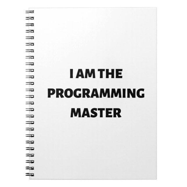 Cuaderno Soy el maestro de programación (Frente)