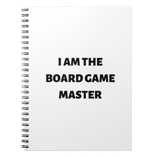 Cuaderno Soy el maestro del juego de mesa (Frente)