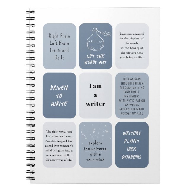 Cuaderno Soy escritor de citas motivacionales (Frente)