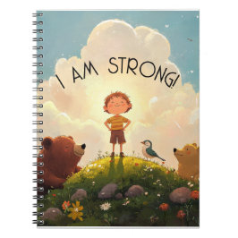 Cuaderno Soy Fuerte Afirmación para Niños