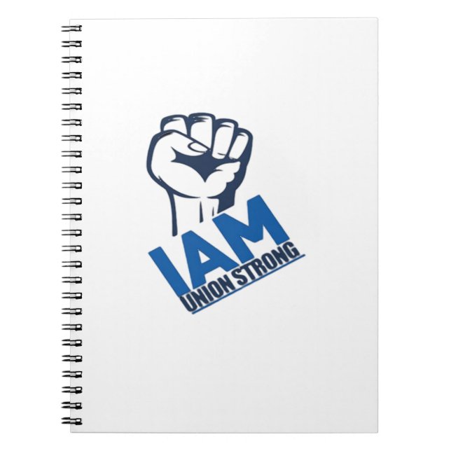 Cuaderno Soy fuerte de la Unión - Día del Trabajo (Frente)