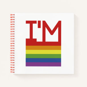 Cuaderno Soy gay   Bandera arco iris
