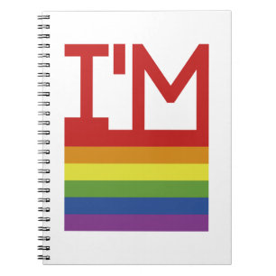 Cuaderno Soy gay   Bandera arco iris