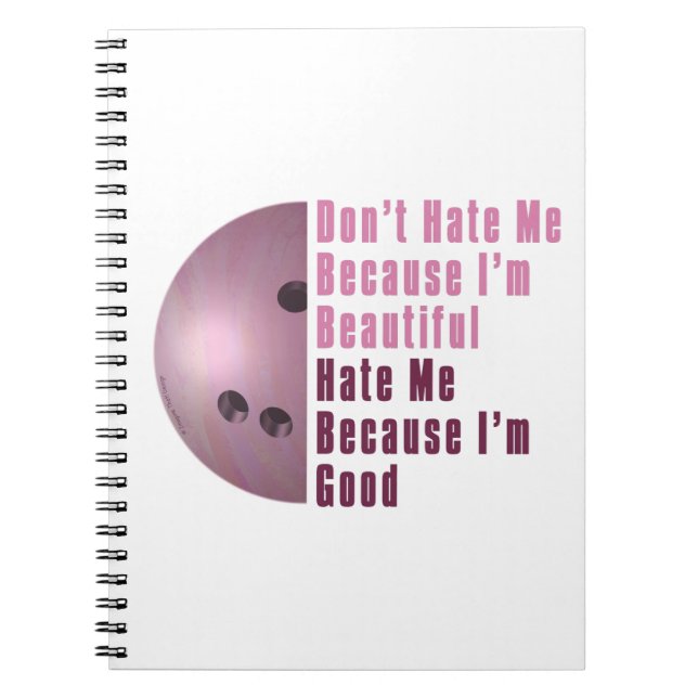 Cuaderno Soy Hermosa, Soy Buena Bola Rosa (Frente)