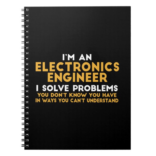 Cuaderno soy ingeniero de electrónica (Frente)
