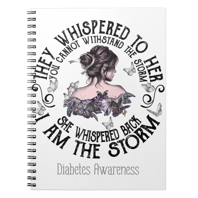 Cuaderno Soy La Conciencia De La Tormenta Sobre La Diabetes (Frente)