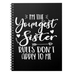 Cuaderno Soy la hermana más joven Sarcasm Hermana más guapa