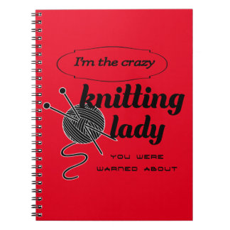 Cuaderno Soy la señora que hace punto loca que le