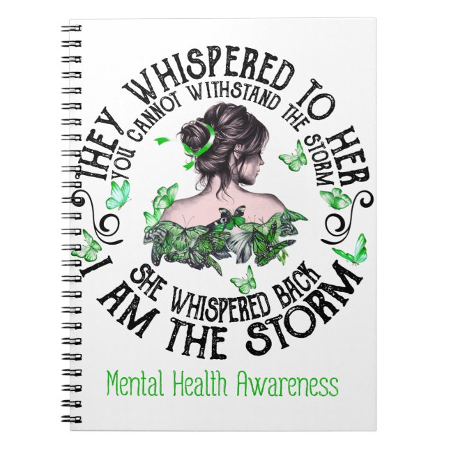 Cuaderno Soy La Tormenta Concienciación Sobre La Salud Ment (Frente)