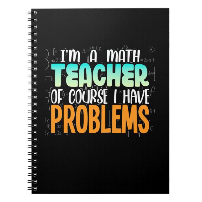 Cuaderno Soy Maestra De Matemáticas (Frente)