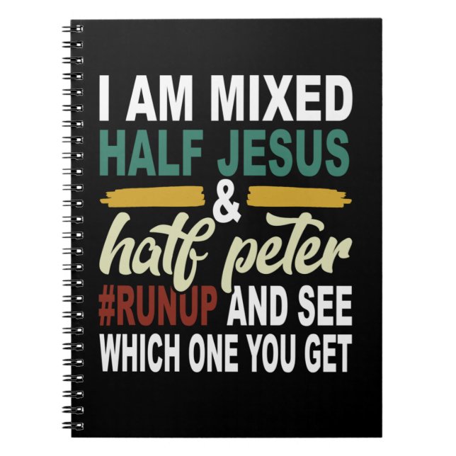 Cuaderno Soy Medio Jesús y Medio Pedro (Frente)