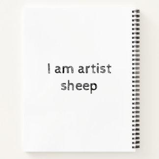 Cuaderno Soy merchandising de ovejas de artista