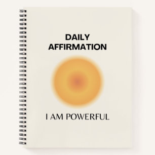 Cuaderno Soy poderoso Daily Affirmation Positive
