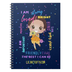 Cuaderno SOY - Positivas afirmaciones de Chicas de color ne