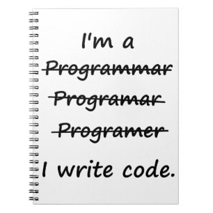 Cuaderno Soy programador que escribo el abecedario del malo